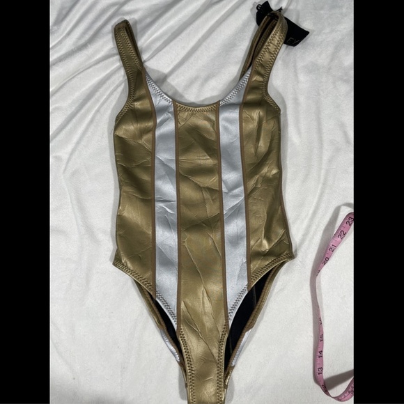 NWD Cynthia‎ Rowley Golden Stripe One Piece XS - Picture 3 of 12